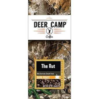 Deer Camp® The Rut™ Featuring Realtree Edge™ Colors. Dark Roasted Ground Coffee