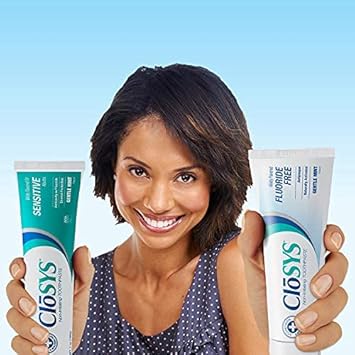 CloSYS Fluoride Toothpaste, 3.4 Ounce, Travel Size, Gentle Mint, TSA Compliant, Whitening, Enamel Protection, Sulfate Free : Health & Household