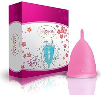 Blossom Menstrual Cup, Say No to Tampons | Get Blossom Cups for Menstrual Days| Period Cup, Reusable Menstrual Cup, Silicone Cup (Large Menstrual Cup, Pink) : Health & Household