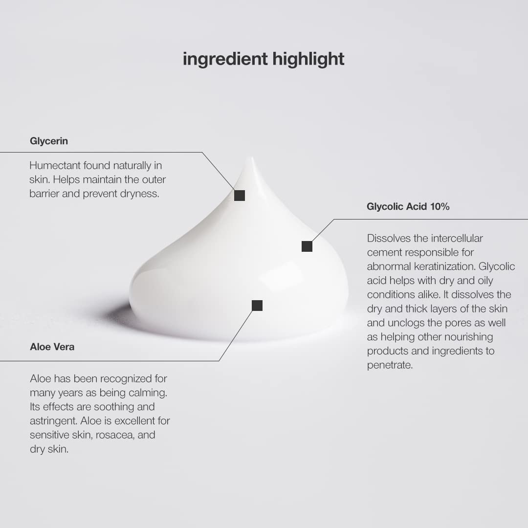 Control Corrective Gly Lotion 10%, 2.5 Oz - An Exfoliating Facial Moisturizer To Help Reduce Rough Dry Spots, Smooth Wrinkles And Improve Skin Texture, Super Smoothing, Gentle Exfoliation, Softens : Beauty & Personal Care