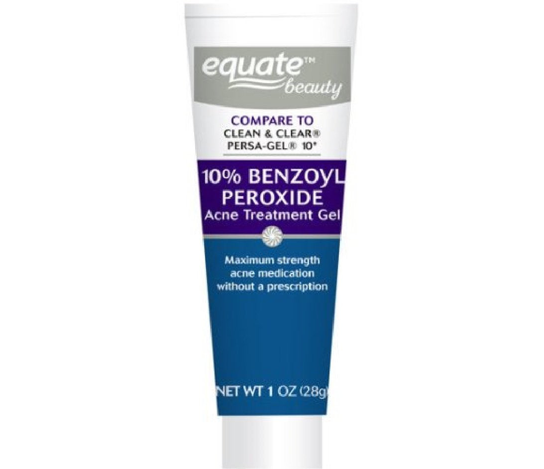 Equate 10% Benzoyl Peroxide Acne Treatment Gel, 1Oz, Compare To Clean & Clear Persa-Gel 10 (1 Pack)