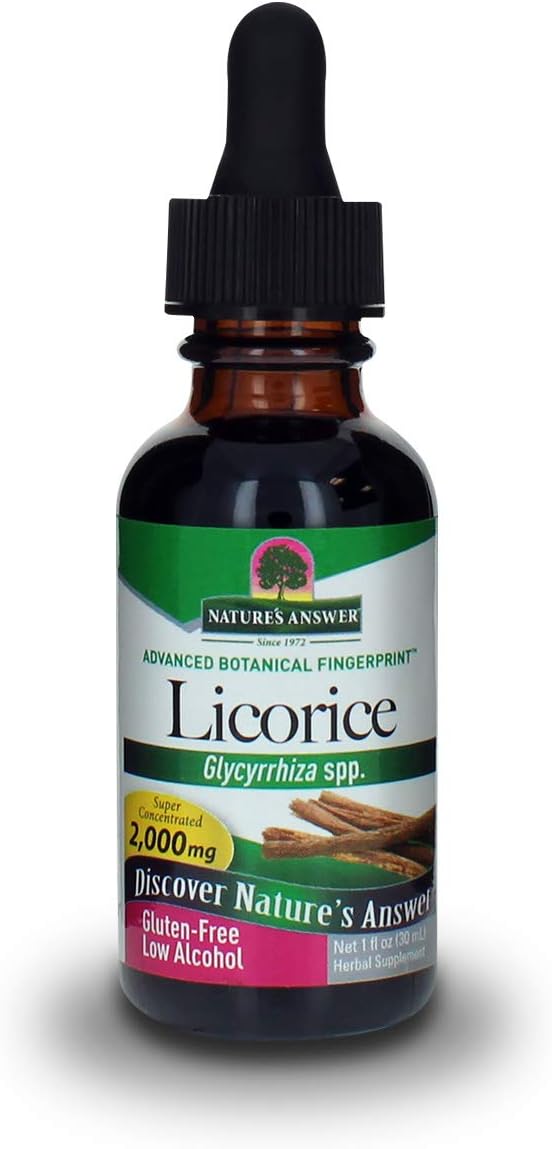 Nature'S Answer Licorice Root Liq Supplement 1   | Daily Digestion Support | Natural Immune Booster | Promotes Healthy Lungs