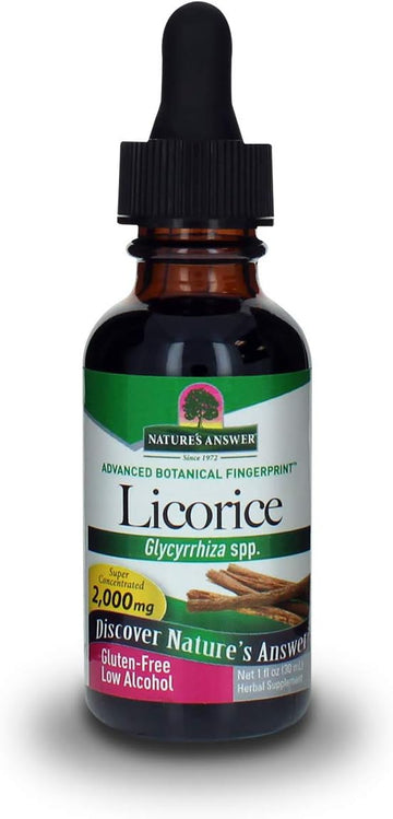 Nature'S Answer Licorice Root Liq Supplement 1   | Daily Digestion Support | Natural Immune Booster | Promotes Healthy Lungs