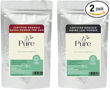 Soil Association Certified Organic Henna 100G & Organic Indigo 100G