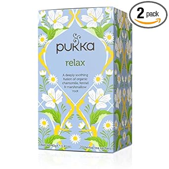 Pukka Relax 20 per pack - Pack of 2 : Grocery & Gourmet Food