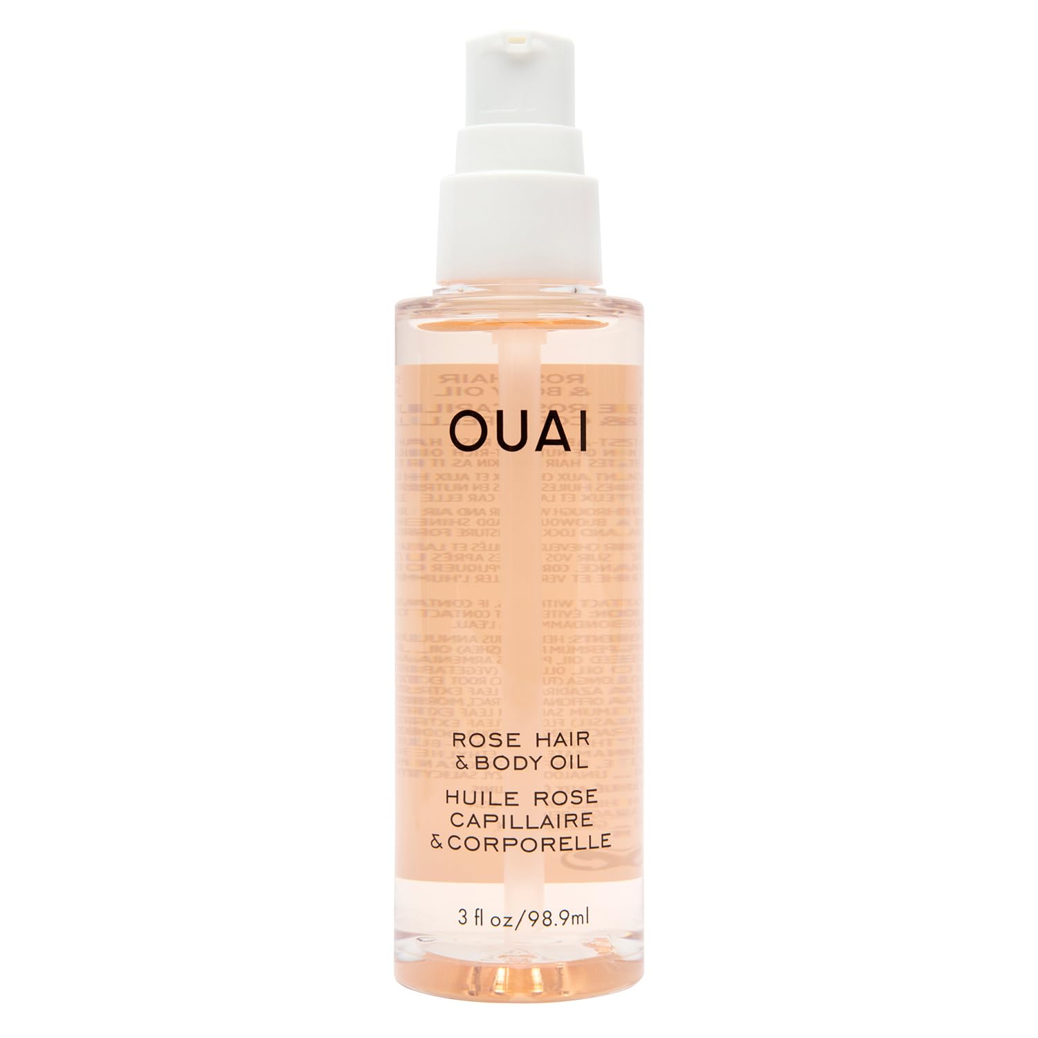 OUAI Rose Hair and Body Oil - Anti-Frizz Hair + Skin Moisturizing Oil Spray for Adding Shine and Perfume All Over - Formulated with Absinthium and Rosehip Oil (3 oz)