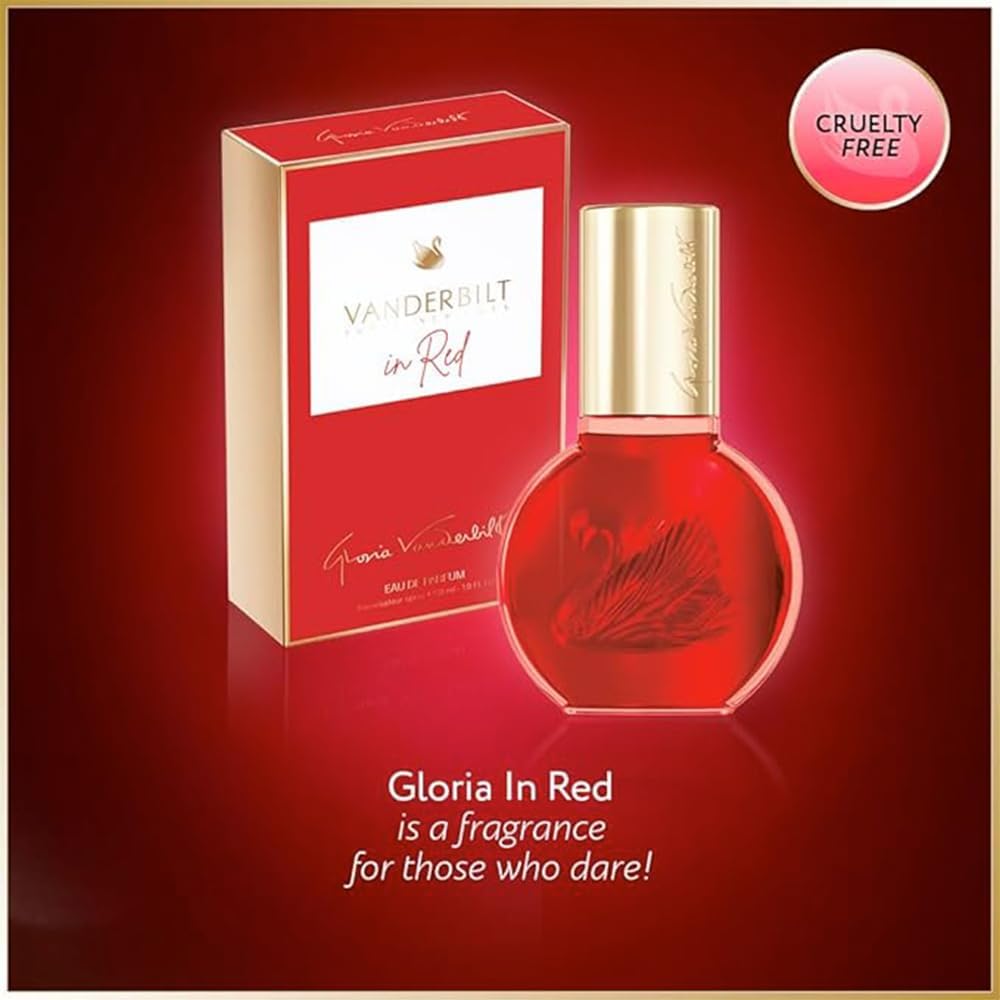 Gloria Vanderbilt In Red Ladies Perfume Gift Set (Eau De Parfum For Women 100Ml Spray & Body Lotion 100Ml) Perfume Gift Sets Women, Perfume For Women Gift Sets - Genuine Gloria Vanderbilt Perfume Set