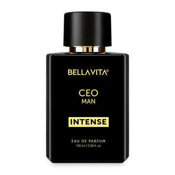 Bellavita Luxury Ceo Man Intense Eau De Perfume For Men (3.4 Fl.Oz) | Long-Lasting Mens Cologne With Bergamot, Lavender, Orchid & Musk | Bold & Woody Gift Perfume Cologne For Men | Vegan Ceo Fragrance