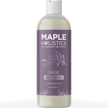 Sage And Rosemary Clarifying Shampoo - Build Up Remover, Oily Hair And Dry Scalp Treatment With Essential Oils