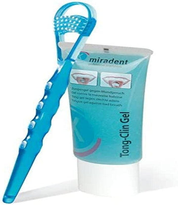 Miradent Set of 2 Gel Tongue Scratchers 50 ml : Amazon.co.uk: Health & Personal Care