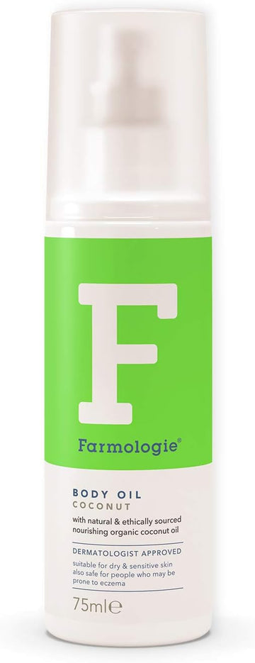 Farmologie - Coconut Body Oil, Nourishing & Hydrating For Dry & Sensitive Skin, 75Ml