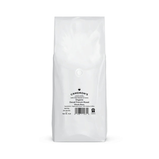 Cameron'S Coffee Organic Decaf French Roast Whole Bean Coffee, Dark Roast, 100% Arabica, Bulk, 4-Pound Bag, (Pack Of 1)