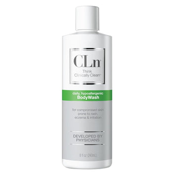 Cln® Bodywash –Non-Drying Body Wash, For Compromised Skin Prone To Eczema, Dermatitis, Rash & Hidradenitis Suppurativa, Fragrance-Free & Paraben-Free, 8 Fl Oz