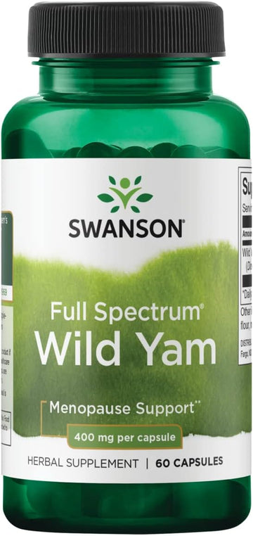 Swanson Full Spectrum Wild Yam 400 Milligrams 60 Capsules