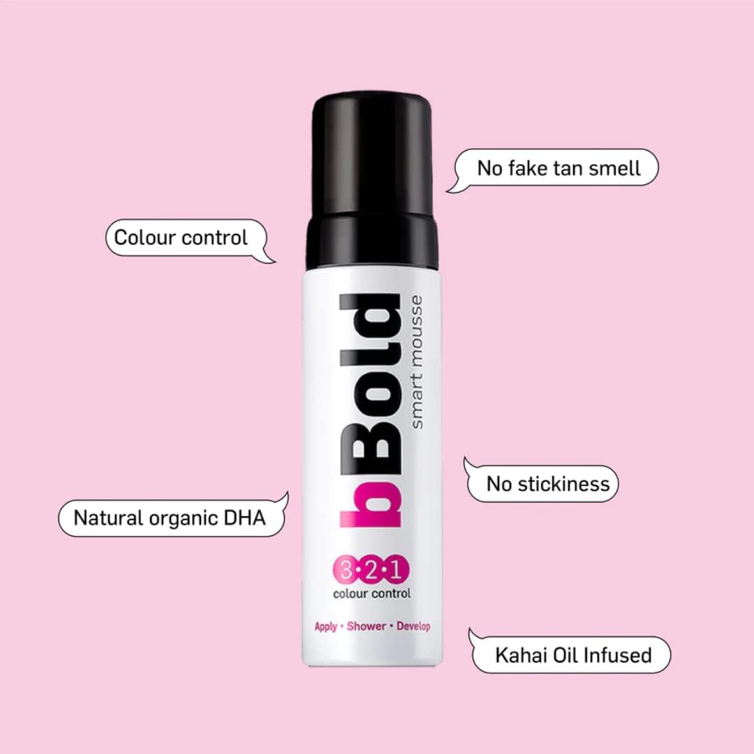 Bbold Smart Mousse 175Ml, Kahai Oil Infused, Fake Tan, Professional Self Tan Mousse