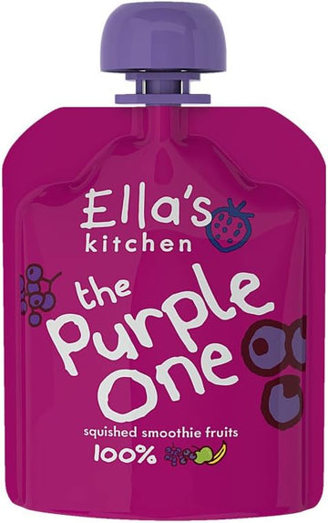 Ellas Kitchen Organic The Purple One Smoothie Fruit, 3 Ounce -- 12 Per Case. By Ella'S Kitchen