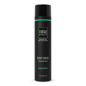 Tiege Hanley Mens Body Wash, Eucalyptus Scented - Hydrating & Cleansing Daily Body Wash For Men Gently Removes Dirt, Sweat & Oil - Non-Abrasive & Sulfate-Free Shower Gel For Sensitive Skin