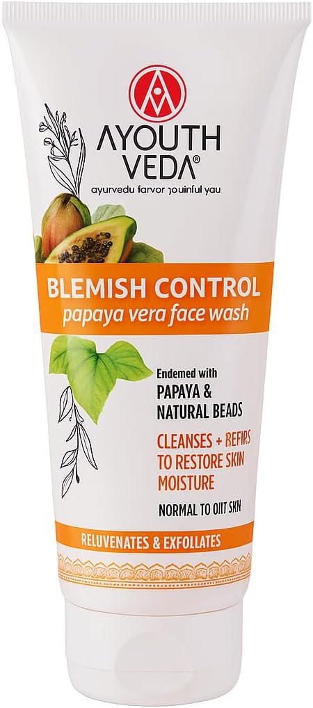 Ayouthveda Blemish Control Papaya Vera Face Wash 100Ml