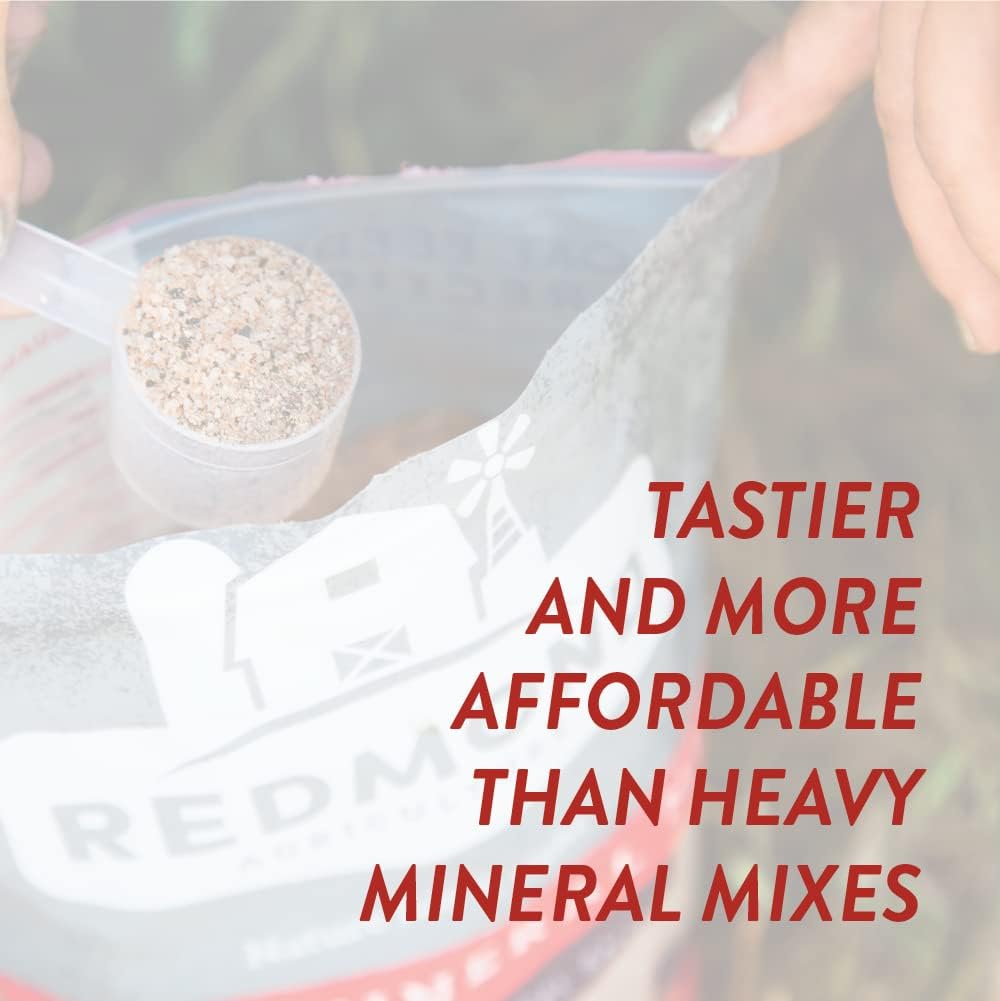 Redmond Goat Mineral Rock On A Rope, Unrefined Salt (3-5 Lb Rock)