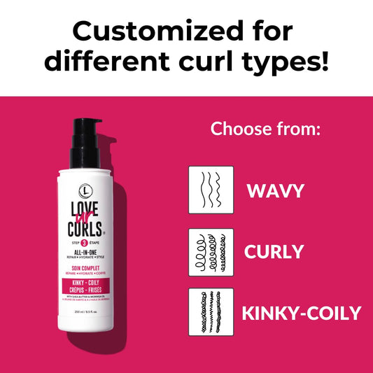 LUS (Love Ur Self) Ultra-Defining Curl Kit for Kinky-Coily Hair Simplified Irish Sea Moss, Aloe Vera & Shea Butter Hair Routine Vegan & Cruelty Free