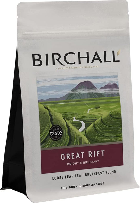 Birchall Tea, Great Rift Breakfast Blend, Breakfast Black Tea Bursting With Full Flavour, Prefect Loose Leaf Tea Gift Set, 250G Loose Leaf Tea