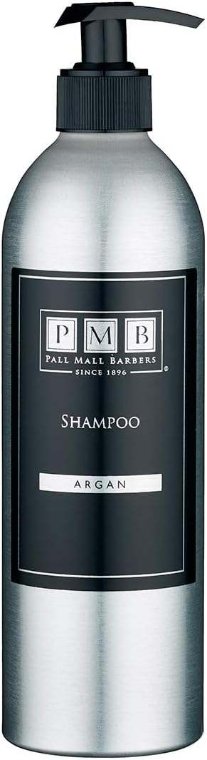 Pall Mall Barbers, Finest Hair Care For Men Since 1896 - Argan Shampoo - 500Ml | Mens Hair Shampoo For Dandruff And Itchy Scalp - Hydrating And Indulging Dry, Split Ends