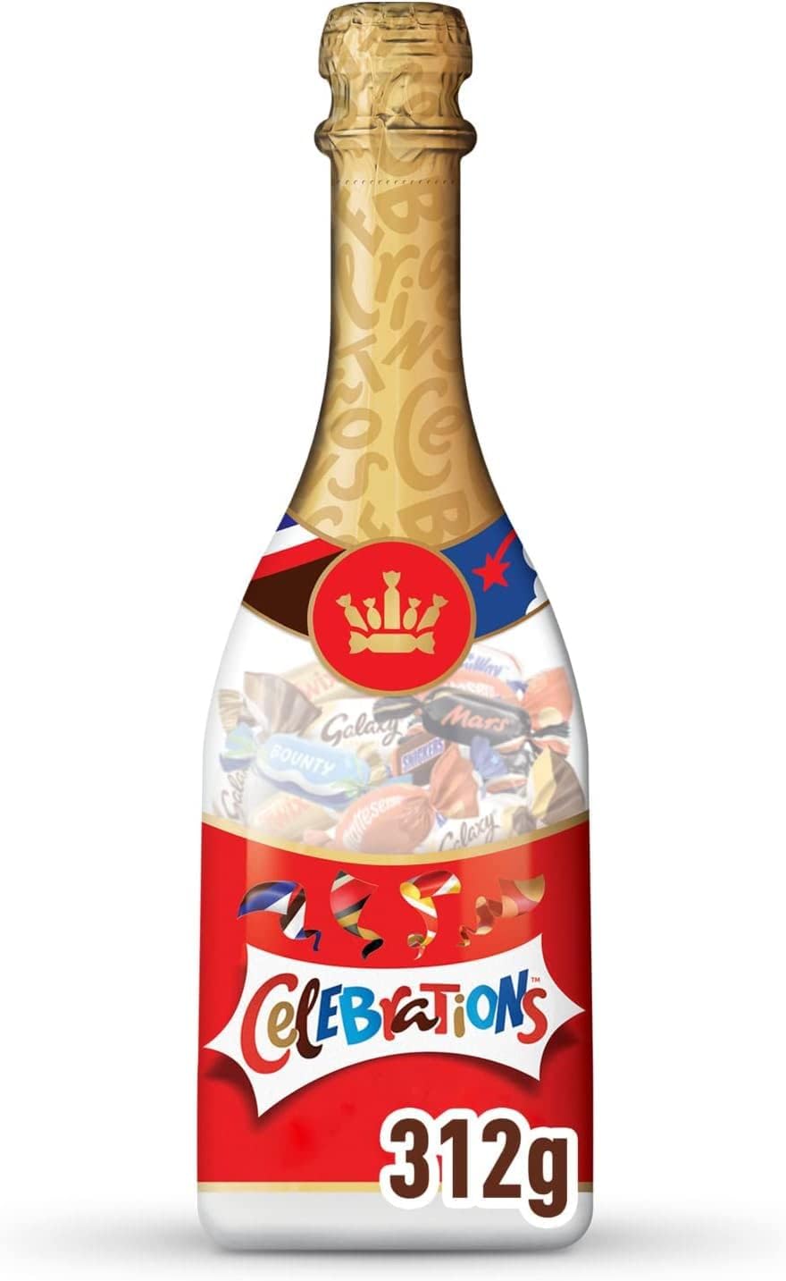 Celebrations Chocolate Champagne Bottle, Chocolate Gift, Father'S Day Gift, 312G
