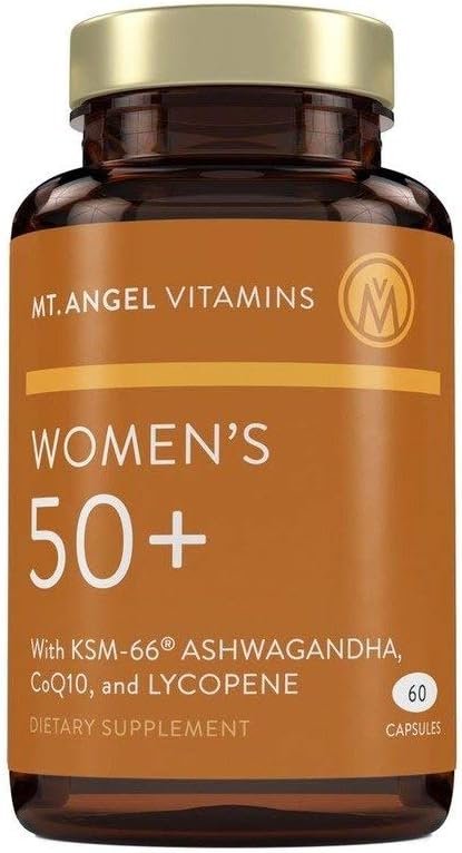 Mt. Angel Vitamins - Daily Womens Multivitamin 50+ Adult Formula with Iron, Calcium, KSM-66 Ashwaganda, Bio-Available Proprietary Herbal Blend of The Best Womens Vitamins - 60 Count Capsules : Health & Household