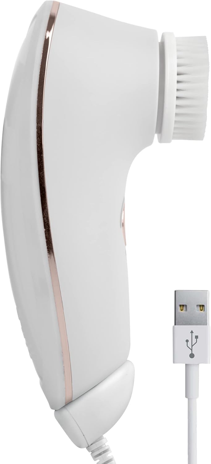 Magnitone London BareFaced 2 Vibra Sonic Face Cleansing and Massaging Brush - USB Rechargeable Electric Facial Brush, White : Amazon.co.uk: Beauty