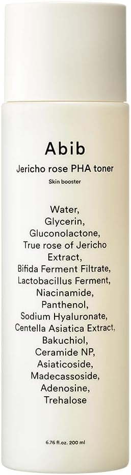 Abib Jericho Rose Pha Toner Skin Booster 200Ml / 6.76 Fl.Oz. I Hydrating, Firming, Korean Skincare, Bifida, Bakuchiol, Eco-Ceramide, And Vegan Peptides