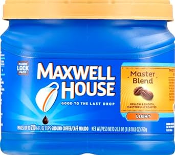 Maxwell House Master Blend Light Roast Ground Coffee (26.8 oz Canister)