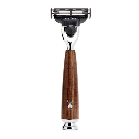 Mühle Rytmo Black 4-Piece Pure Badger 3-Blade Razor Modern Luxury Wet Shaving Set - Perfect For Every Day Use, Barbershop Quality Close Smooth Shave