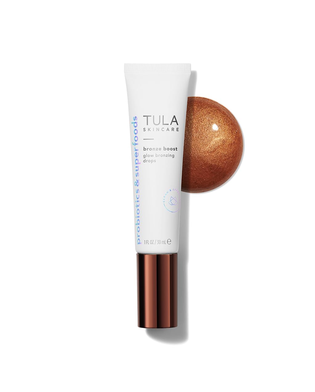 Tula Skin Care Bronze Boost Glow Bronzing Drops - Provides Natural Glow, Evens Skin Tone, Plumps And Hydrates Skin, Contains Niacinamide, Hyaluronic Acid And Green Tea, 1 Fl Oz