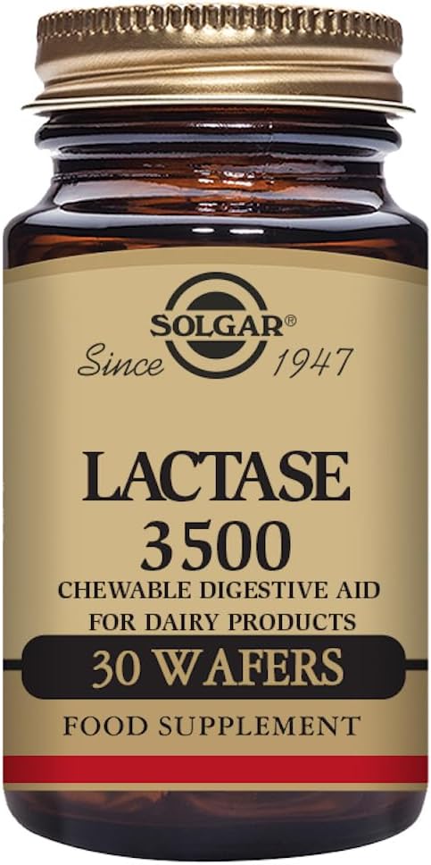 Solgar Lactase 3500 Chewable Wafers, 30 Count