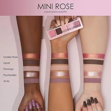 Natasha Denona Mini Rose Eyeshadow Palette + Bonus Premium Korean Sheet Masque With Collagen