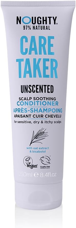 Noughty 97% Natural, Care Taker Fragrance Free Conditioner, Anti Irritant Scalp Soothing Hair Cleanser For Dandruff Prone Sensitive Scalps, Caring 97% Natural Sulphate Free Vegan Haircare 250Ml