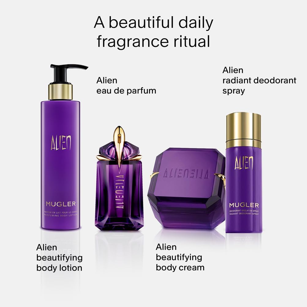 Alien by Mugler Beautifying Body Cream, Luxurious Jasmine & Amber Fragrance, Indulgent Moisturising Bodycare, Radiant Skin, 200ml : Amazon.co.uk: Beauty