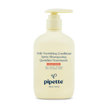 Pipette Daily Nourishing Conditioner -Tear Free Conditioner For Kids, Adds Moisture, 100% Plant-Derived Squalane And Quinoa, Orange + Vanilla Aroma, 11.2 Fl Oz