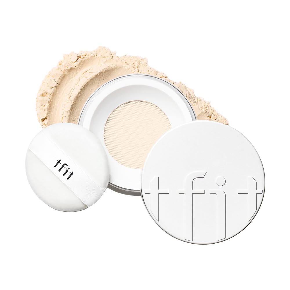 Translucent Set Finishing Powder - Sebum Control Face Loose Powder, Matte & Silky Finish, Lightweight, Long-Lasting, Korean Makeup, 0.24 Oz. (02 Skin Beige, 0.24 Oz.)