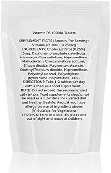Sunshine Vitamin D3 1000iu 25mcg x30 Tablets HEALTHY MOOD :Health & Personal Care