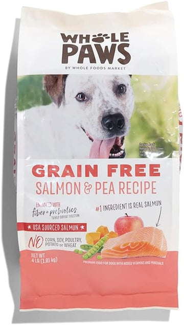 Whole Paws, Whole Paws, Dog Grain Free Salmon & Peas Recipe, 64 Ounce