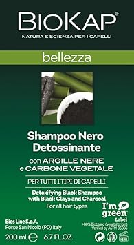 Bios Line Biokap 70755 Detoxifying Shampoo 200 Ml Black