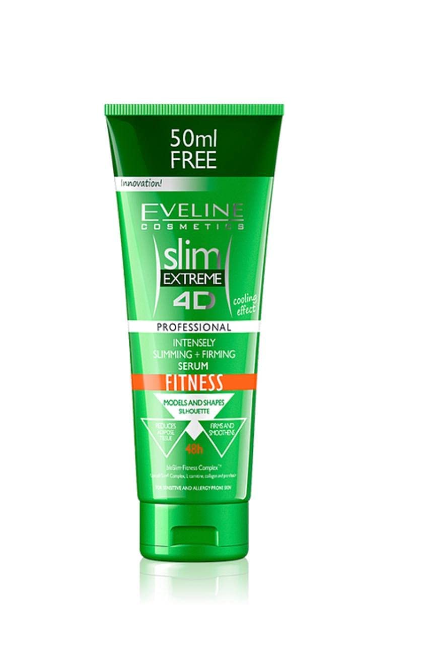 Slim Extreme 4D Intensively Slimming and Firming Serum Fitness 250ml by Eveline : Beauty & Personal Care