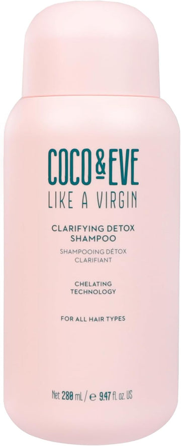Coco And Eve Clarifying Detox Shampoo. Remove Hard Water & Product Build Up. With Hibiscus Cider Vinegar To Detox Scalp. Color Safe & Non-Stripping. (280 Ml)