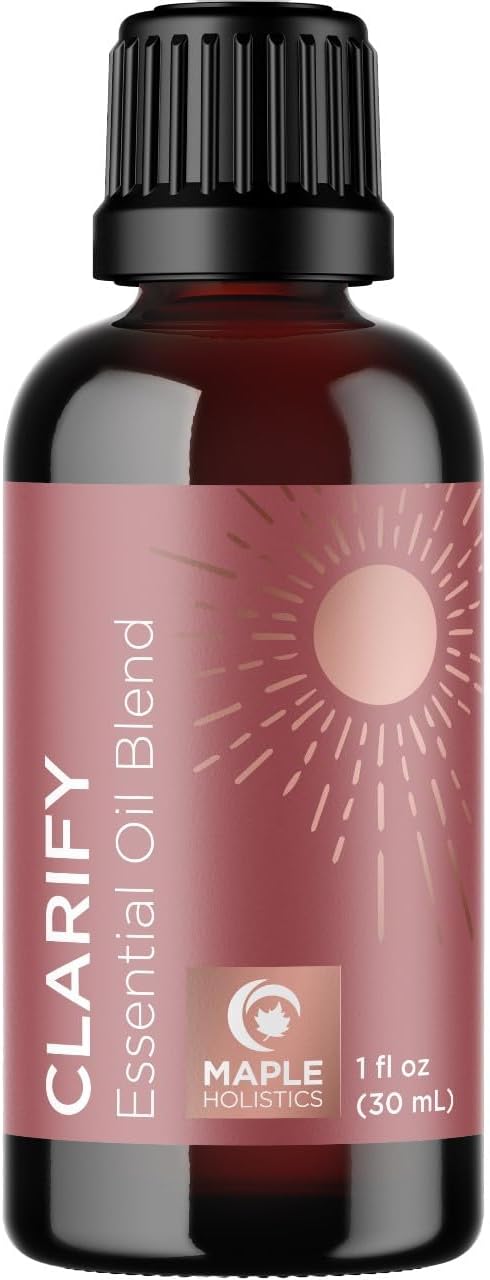 Clarify Headache Essential Oil Blend - Aromatherapy Blend Essential Oils For Diffusers For Home And Travel For Tension Headaches And Fogginess With Refreshing Peppermint Rosemary And Lavender Oils
