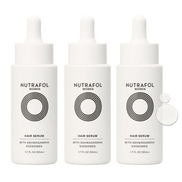 Nutrafol Women'S Hair Serum, Supports Visibly Thicker And Stronger Hair, Vegan, Lightweight And Fast-Absorbing