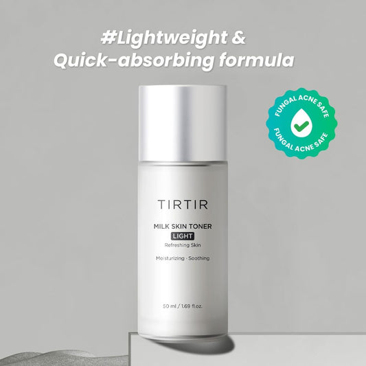 Tirtir Milk Skin Rice Toner - Deep Moisturizing, Hydrating And Refreshing For Face, Niacinamide, Ceramide, Rice Bran Extract, Nature-Oriented Ingredients, Korean Skin Care, Vegan (50Ml, Light)