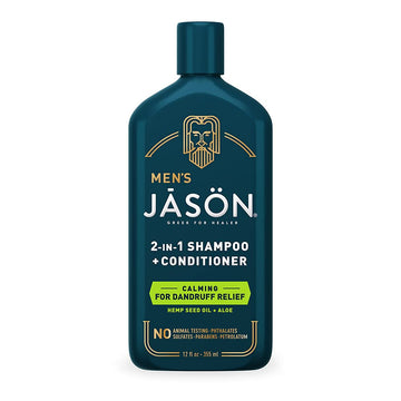 Jason Men'S Hydrating 2-In-1 Shampoo And Conditioner, 12 Oz