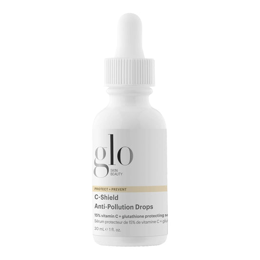 Glo Skin Beauty C-Shield Anti-Pollution Drops - Face Serum With 15% Vitamin C, Offers Advanced Anti-Pollutant & Blue Light Protection For Improved Complexion Clarity And Renewed Radiance (1 Fl Oz)