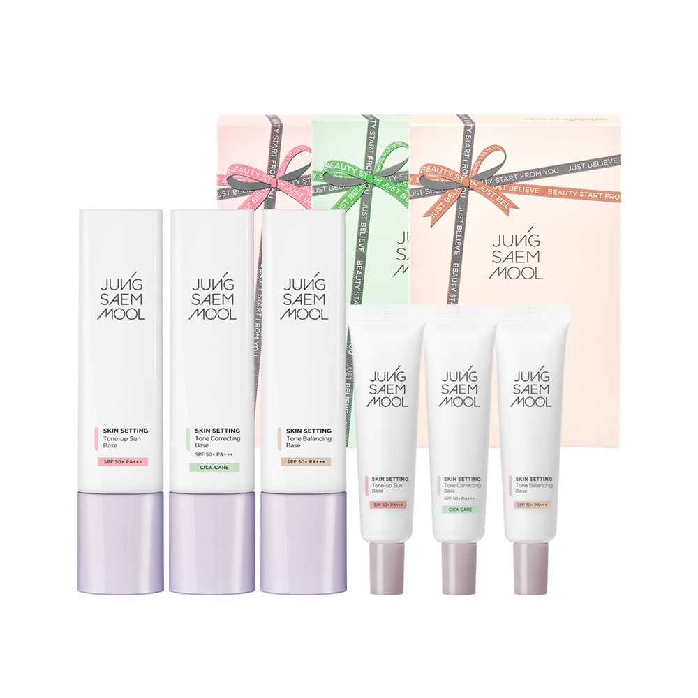 Jung Saem Mool Official Skin Setting Tone Correcting Base Gift Set | Tone Correcting Base 40Ml + Tone Correcting Base 20Ml